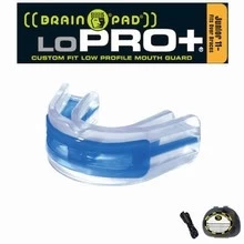 Brain Pad Mouth Guards - LoPro+ Black/Clear _ Junior