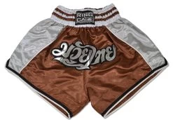 Muay Thai Shorts - Brown/Silver
