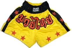 Muay Thai Shorts-Yellow/Stars