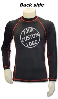 CUSTOM Grappling Long Sleeve Rash Guard -Boxing Shop RC28N 1 logo back side 89500.1603382364.1280.1280