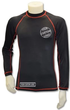 CUSTOM Grappling Long Sleeve Rash Guard -Boxing Shop RC28N 2 logo 03378.1603382364.1280.1280