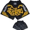 Muay Thai Shorts - Black/Gold/Silver -Boxing Shop RC31BLK2 BOTH 09930.1384228185.1280.1280