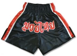 NO LOGO Muay Thai Shorts-Black