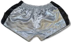 Retro Muay Thai Short - Silver/Black/Gold -Boxing Shop RC31RTSBK back 85504.1384229711.1280.1280