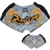 Retro Muay Thai Short - Silver/Black/Gold -Boxing Shop RC31RTSBK both 05989.1384229711.1280.1280