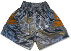 Muay Thai Shorts - Silver/Gold -Boxing Shop RC31SL1 back 30198.1384228652.1280.1280