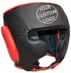 CUSTOM Sparring Leather Headgear-cheek Only