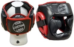 CUSTOM Sparring Headgear-chin & Cheek -Boxing Shop RC50SN 2 logos 41310.1584656845.1280.1280