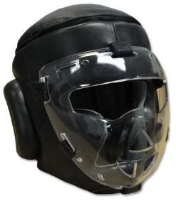 Safety Sheild Training Headgear, With Removeable Plexiglass Mask