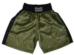 Traditional Boxing Trunks - Marine Green/Black