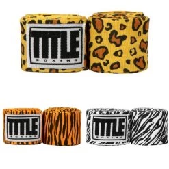 TITLE Boxing Print Hand Wraps 180" "ANIMAL"