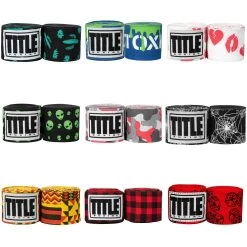 TITLE Boxing Print Hand Wraps 180"