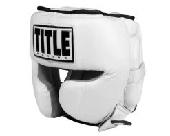 TITLE Boxing Leather Sparring Headgear